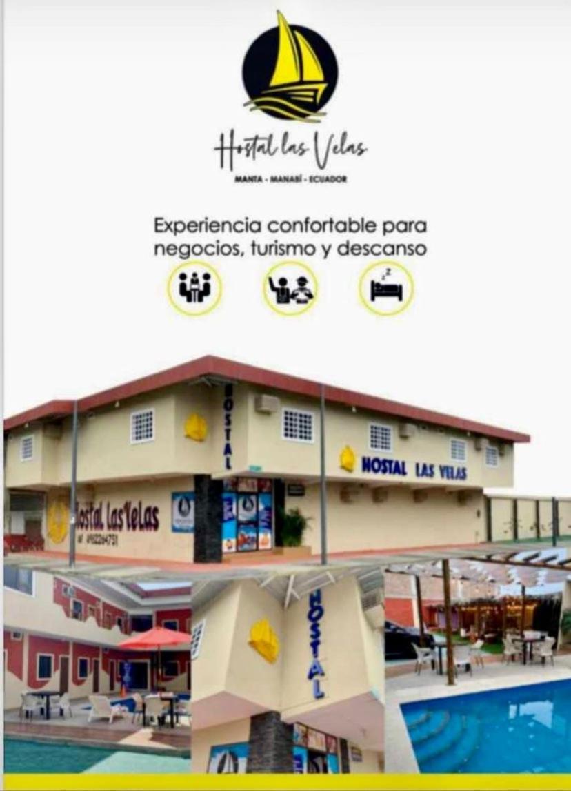 Hostal Las Velas Hotell Manta Eksteriør bilde
